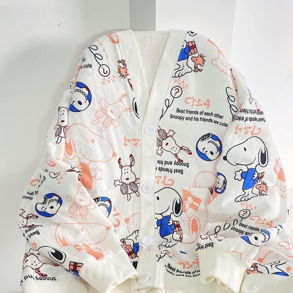 Áo Khoác Cardigan Snoopy Unisex