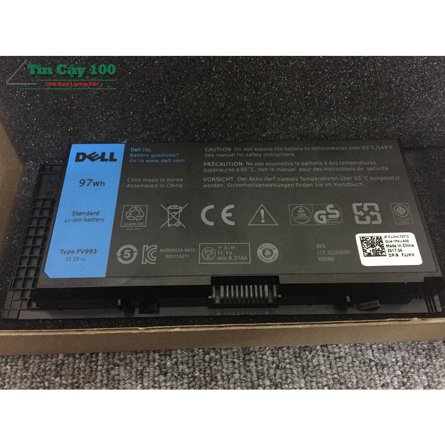 Pin Máy Tính Laptop DELL Precision M6600- Pin ZIN