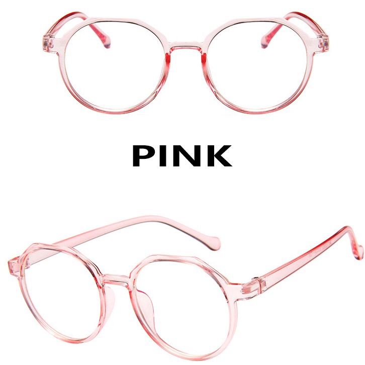 Korean Simple Plastic Round Anti-blue Light Frame Glasses Women/Men