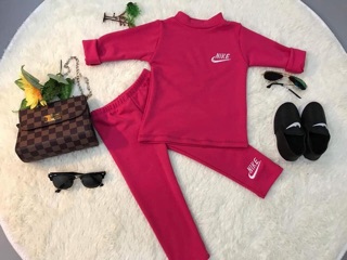 Bộ nỉ nike 3 phân cho bé