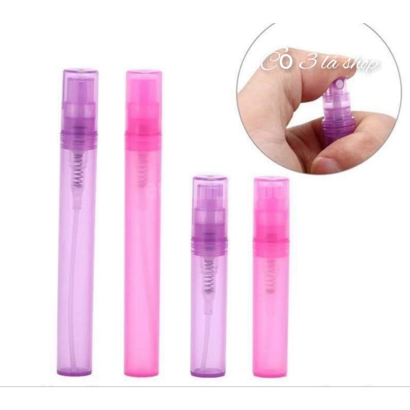 Chai nhựa chiết nước hoa 2ml,5ml nhiều màu sắc,