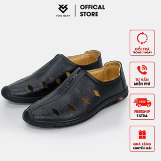 Giày lười nam da bò thật chính hãng vua giày bb42