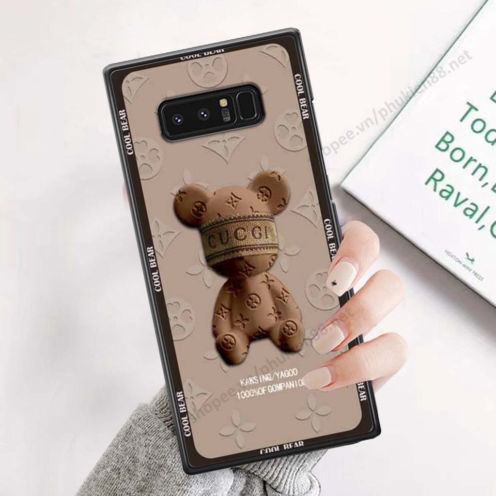 Ốp Samsung Note 8 bear, k@ws thương hiệu phong cách ốp lưng thời trang cao cấp