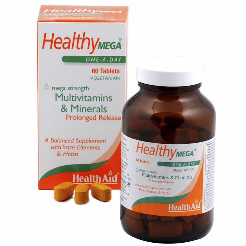 Healthaid Healthy Mega – Bổ sung vitamin, khoáng chất giúp tăng cường sức khỏe (hộp 30 viên)
