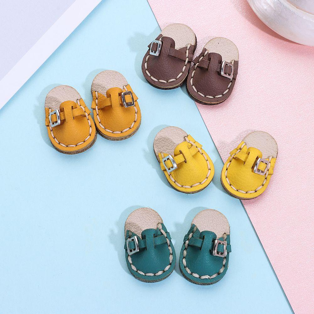 Giày Búp Bê Handmade Bằng Da Bò Có 4 Màu Dễ Thương