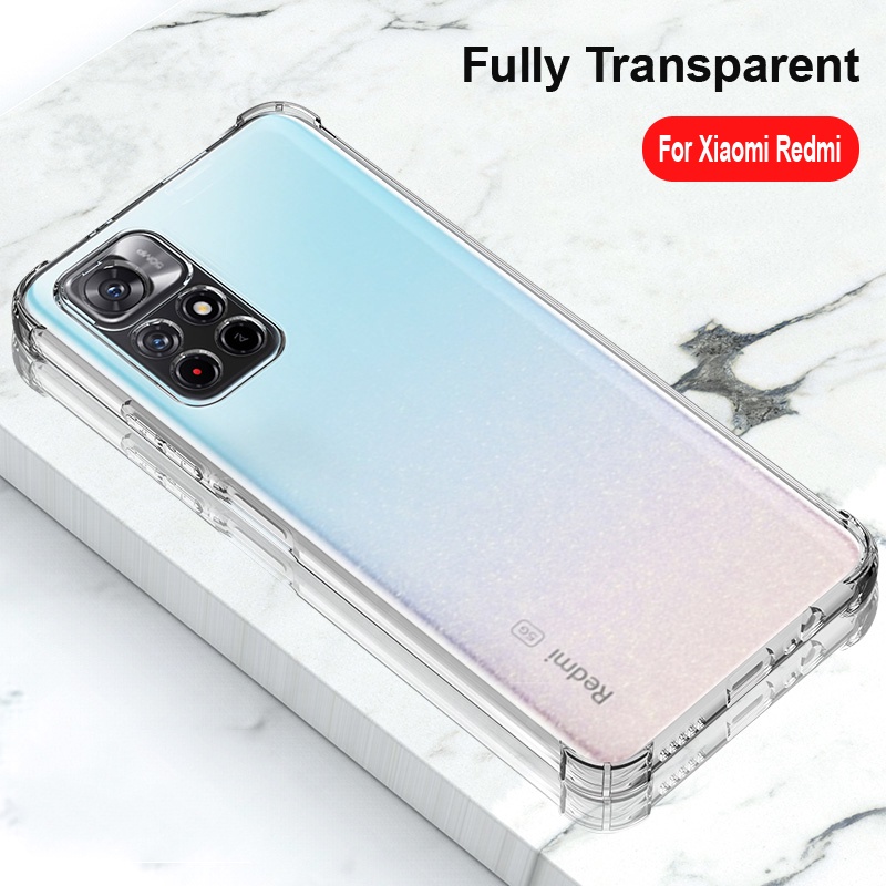 XIAOMI Ốp Điện Thoại Silicon Trong Suốt Chống Sốc Redmi Note 11s 5G Note 11 11s Pro+ Pro Plus 5G Redmi10C 10 9 8 Pro 10S 9S