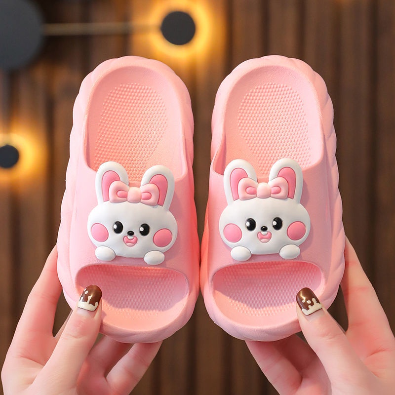 Dép Đi Trong Nhà Đế Mềm Chống Trượt Họa Tiết Hoạt Hình Cho Bé Gái