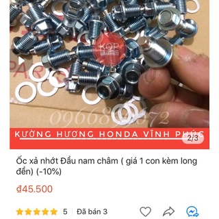 Ốc nhớt Nam châm yamaha - ốc xả nhớt
