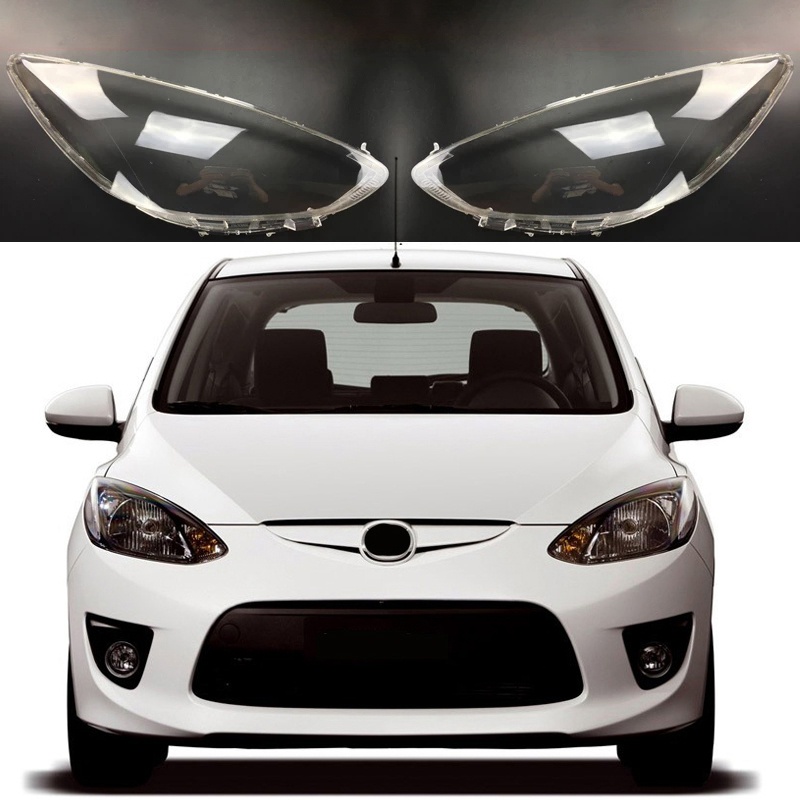 Đèn pha ô tô Vỏ đèn Bóng râm Nắp trong suốt Đèn pha Kính pha Nắp đậy ống kính cho Mazda 2 2007-2012