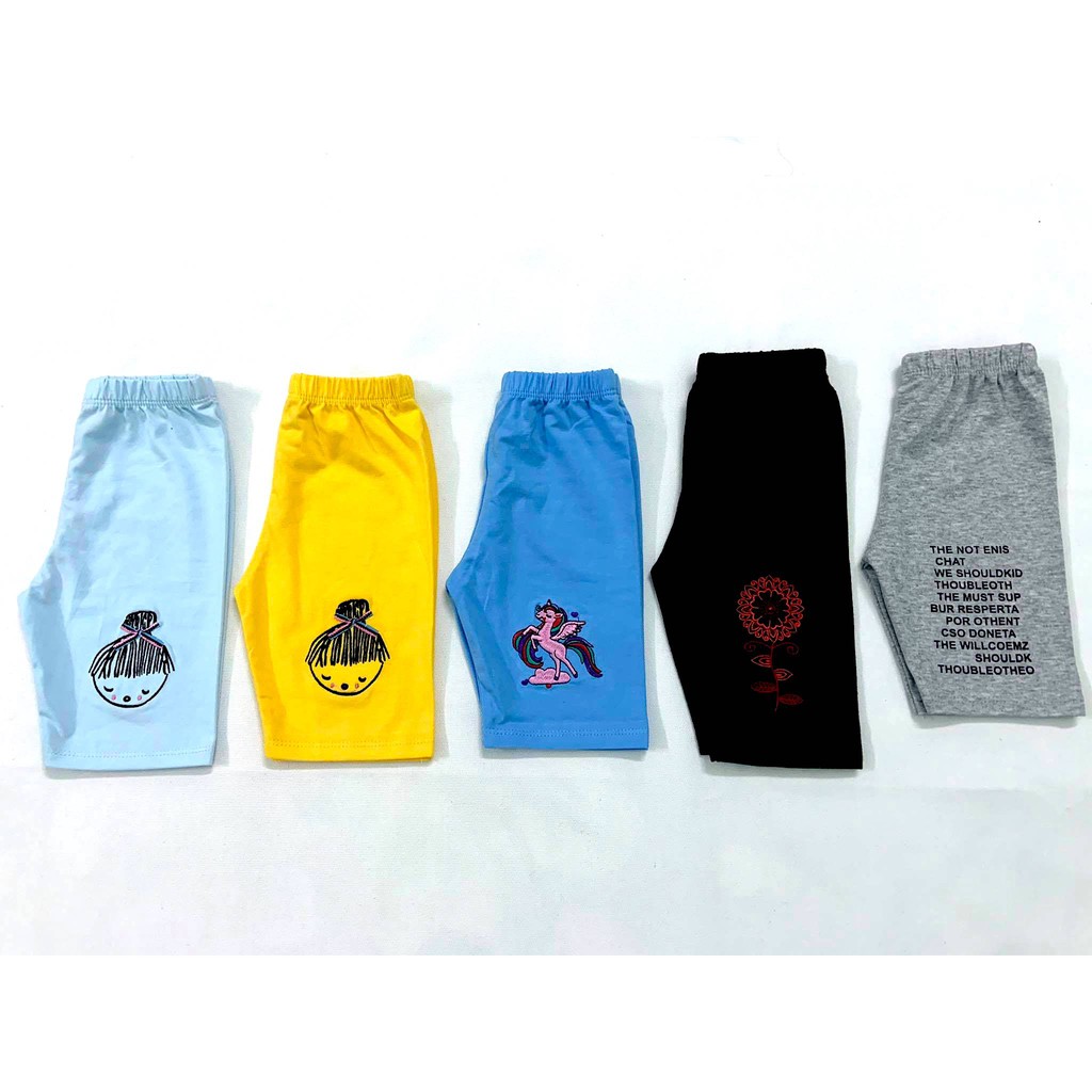 Quần legging cho bé cotton 100% - lửng , size 1 ->10, cho bé từ 8->25kg (HÌNH CHỤP THẬT)