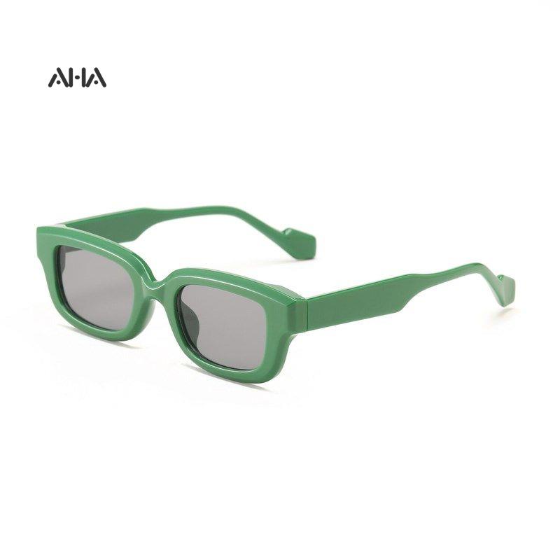 Kính mát AHA official gọng vuông nhỏ độc đáo phong cách cổ điển thời trang cho nam và nữ