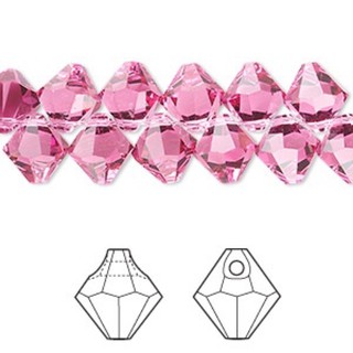 10 viên pha lê Swarovski nón xỏ đầu 6ly