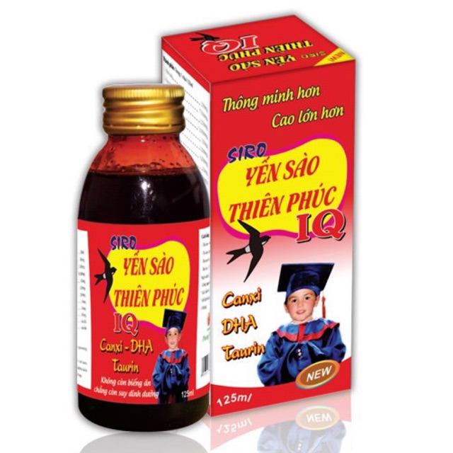 SIRO YẾN SÀO THIÊN PHÚC - 125ml - Bồi bổ sức khoẻ Phát triển não bộ Tăng chiều cao