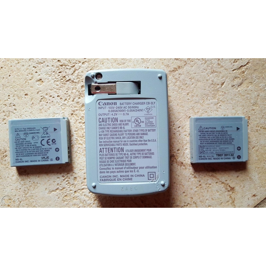 🌟CHÍNH HÃNG, QUA SỬ DỤNG ,XƯỚC 🌟 Sạc Máy Ảnh Canon CB-2LYE CB-2LY  - kèm dây nguồn NẾU LÀ 2LYE