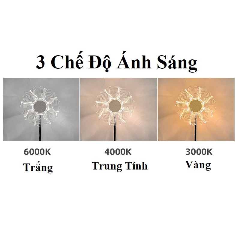 Đèn Bàn Hoa Hướng Dương DB-918 - Cối Xay Gió DB-919 - 3 Chế Độ Ánh Sáng - Decor Trang Trí Phòng Ngủ,Bàn Làm Việc