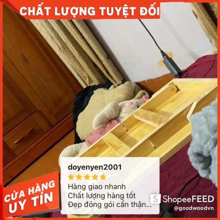Bàn gấp mini đa năng gỗ tự nhiên, bàn gỗ đa năng chân xếp 40x60cm | BigBuy360 - bigbuy360.vn