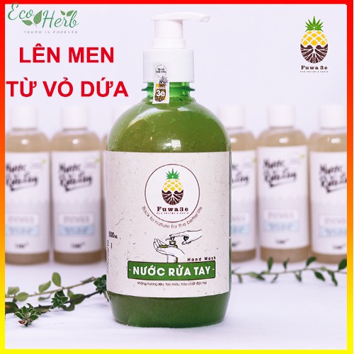 [MUA 2 TẶNG 1]-Nước rửa tay diệt 99% vi khuẩn từ dứa FUWA3E SẠCH KHUẨN - AN TOÀN - MỀM DA 500ml