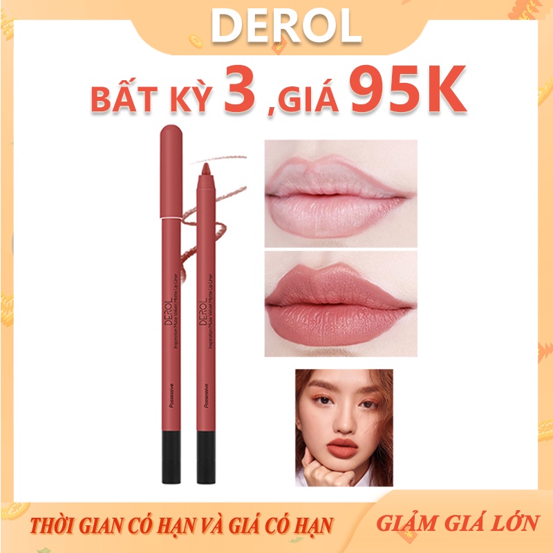 Bút kẻ viền Derol chống nước lâu trôi xinh xắn 8 màu tùy chọn