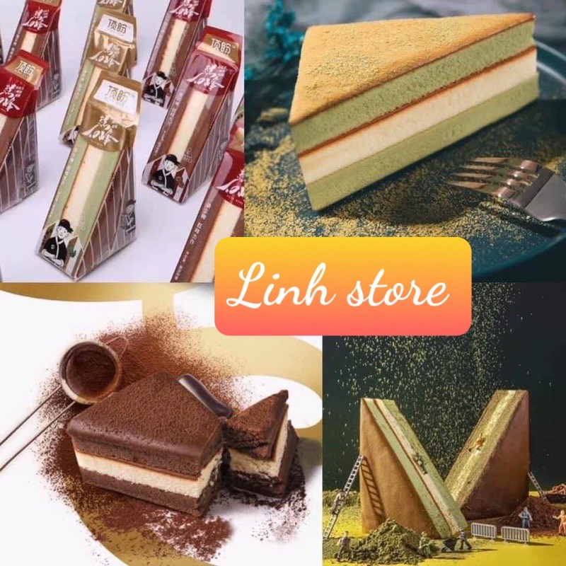 Bánh bông lan tiramisu tam giác 1 cái ❤️freeship🌺