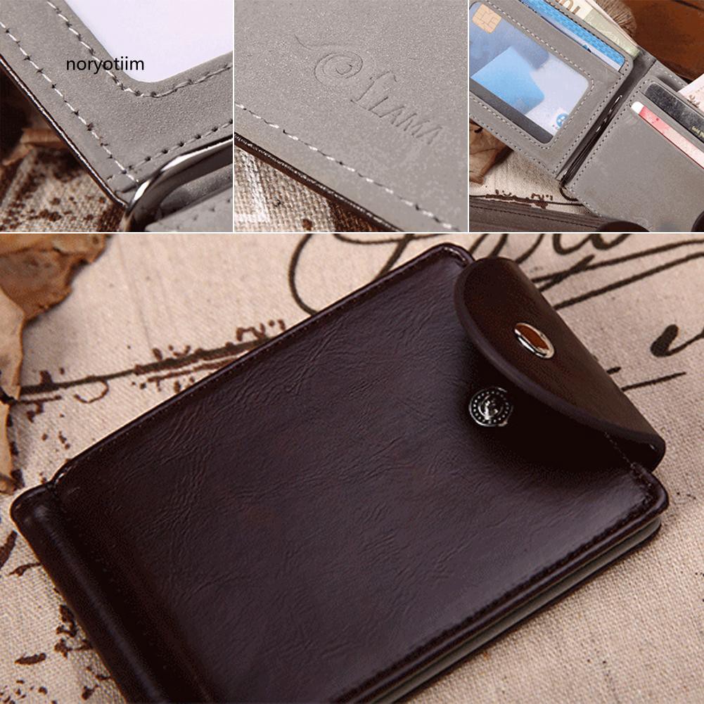 Ví da kiểu mỏng giữ tiền/ thẻ tín dụng/ giấy tờ cho nam