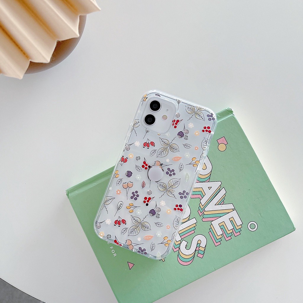 ốp lưng hoa cho iphone ốp phong cách hoa lá iphone 6 7 8 7plus 8plus 6plus x xr xsmax 11 pro max 12promax