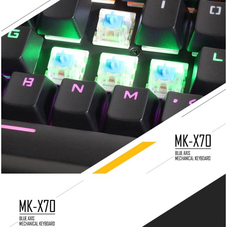 Bàn Phím Cơ Chuyên Game Có Đèn LED APEDRA MKX70