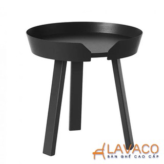 Bàn sofa tròn mặt gỗ nhập khẩu cao cấp- Mã: S702S