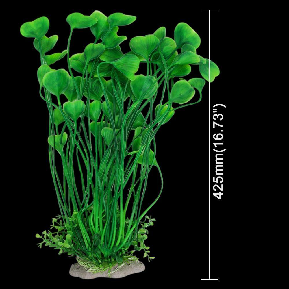 Cỏ Nhân Tạo Hình Trái Tim Trang Trí Bể Cá|Đáy Trang Trí Bể Cá Chất Lượng Cao