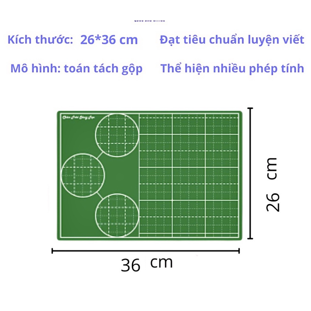 Bảng học sinh 2 mặt Đức Thanh - Bảng con chân trời sáng tạo chất liệu gỗ, bảng tách gộp 20x30cm - 1 chiếc