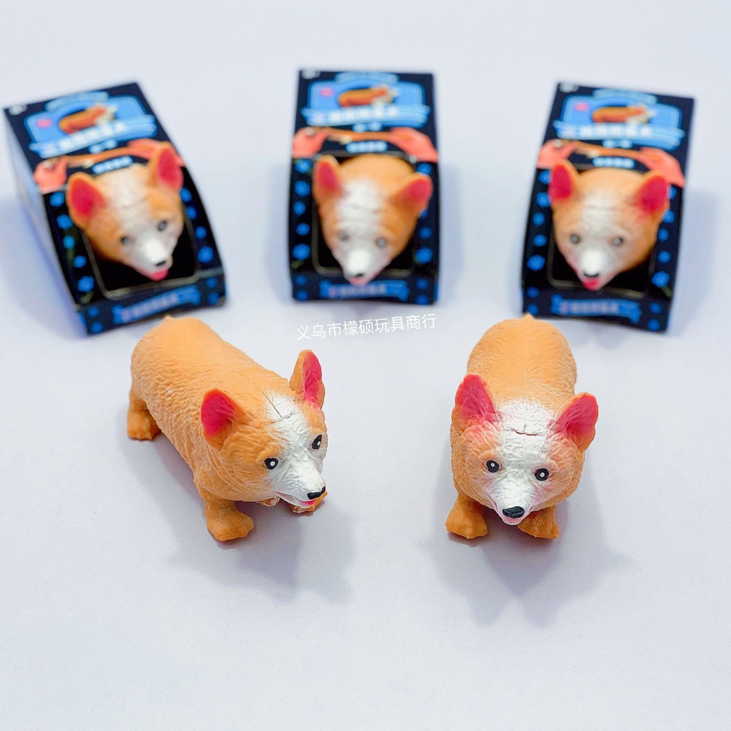 [KÈM HỘP ĐỰNG[ Squishy Gudetama chậm tăng hình chú chó Corgi sần hoạt hình dễ thương