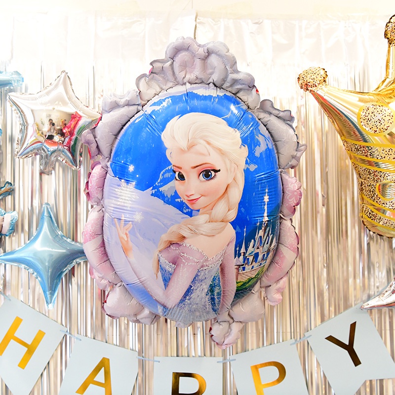 18 inch mới Frozen Elsa Princess bong bóng lá nhôm bóng bay trang trí tiệc sinh nhật cho trẻ em