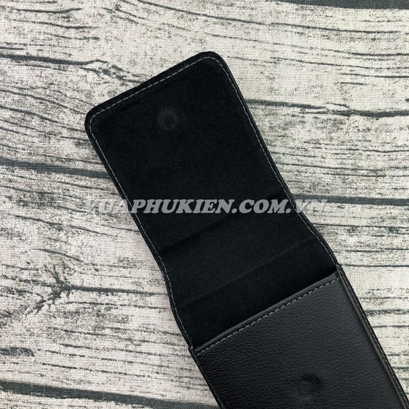 Bao da đeo thắt lưng, đeo hông, dựng đứng cho các dòng điện thoại 4.5 inch, 5.0 inch, 5.5 inch, 6.0 inch - Màu Đen