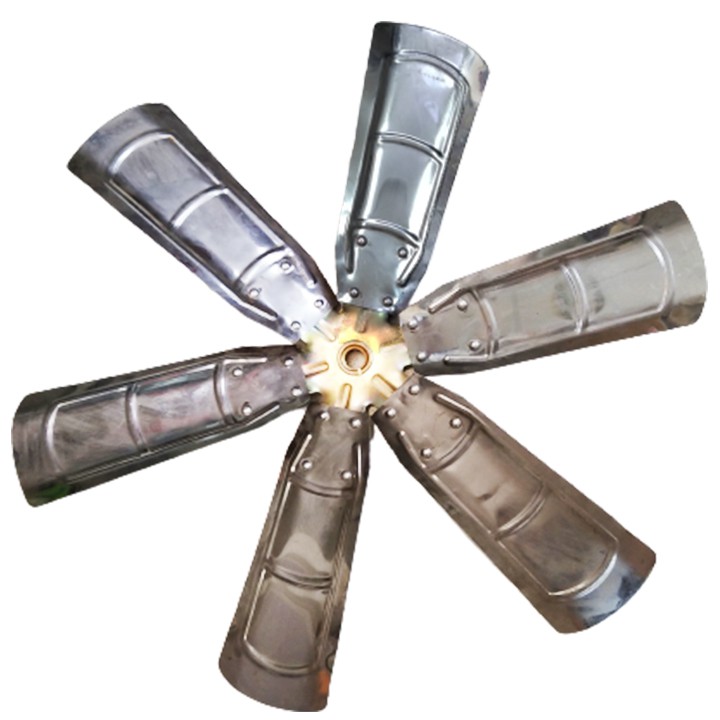 Cánh quạt inox 6 lá B7 ( 7 tấc ) công nghiệp cao cấp - thông gió, quạt lò , hút nhiệt bếp - quạt gió tuộc bin phát điện