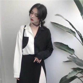 Áo sơ mi phối màu