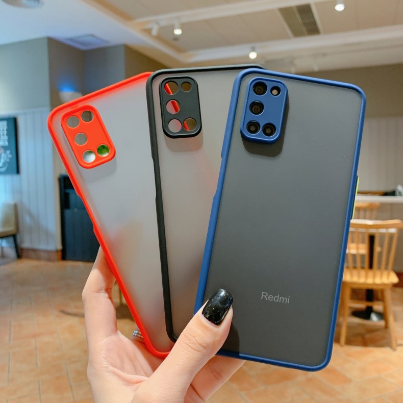 Ốp Điện Thoại Nhám Trong Mờ Chống Sốc Bảo Vệ Camera Cho Xiaomi Redmi Note 9 Pro Max 9s Note 8 7