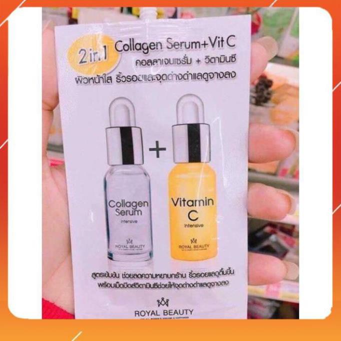 Miễn Phí Ship -  COLLAGEN SERUM + VITAMIN C 2IN1 THÁI LAN