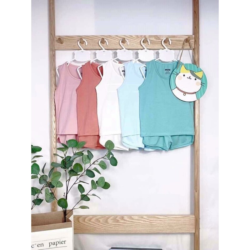 BỘ Ba Lỗ Hãng JOJO Chất Cotton Petit Cho Bé Trai Bé Gái