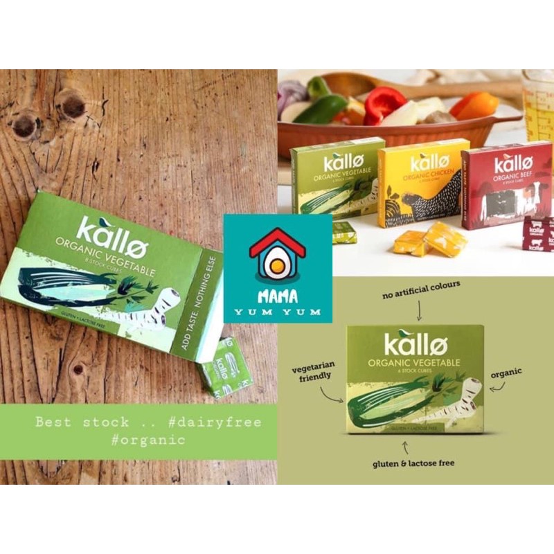 Date 9,12/2022 Gia vị cô đặc từ nước hầm KALLO Organic của Anh cho bé từ 6 tháng ăn dặm( dạng tuýp, viên, bột )