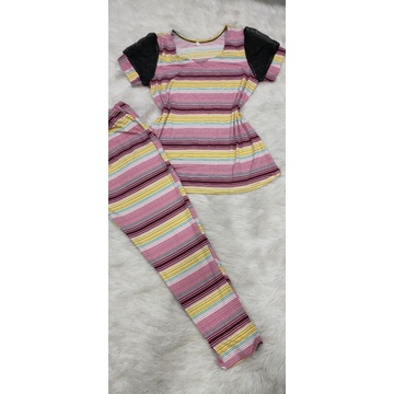 Xả lỗ bộ tay ngắn quần dài thun cát thái,aty loại 1