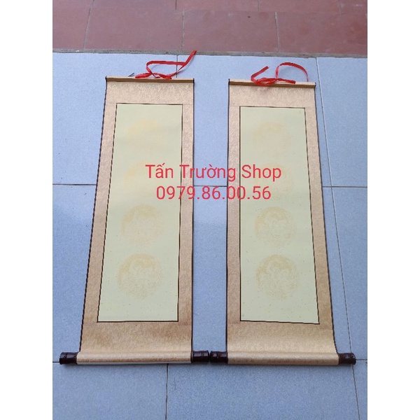 Giấy biểu lụa viết thư pháp 99k/cặp câu đối 4 chữ kt 30*90