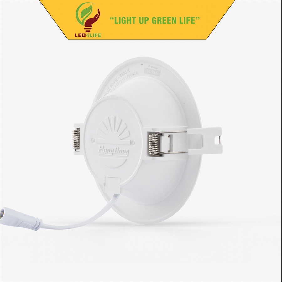 Đèn LED âm trần downlight Rạng Đông AT04 khoét trần 90mm các loại công suất