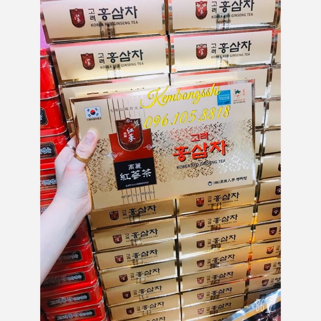 [HÀNG MỚI VỀ] Trà Hồng Sâm Hàn Quốc, Hộp 100 gói