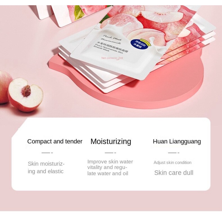 Mặt nạ ngủ chiết xuất quả đào protein dưỡng ẩm se khít lỗ chân lông không cần rửa GALA HOME