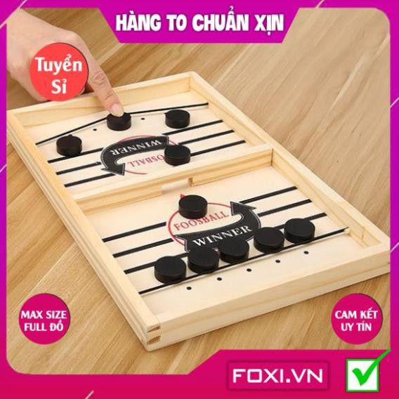 Bộ cờ búng bàn đấu bằng gỗ-Trò chơi Game Gia Đình-Team Siêu Vui Nhộn-luyện khéo tay-đồ chơi gắn kết gia đình