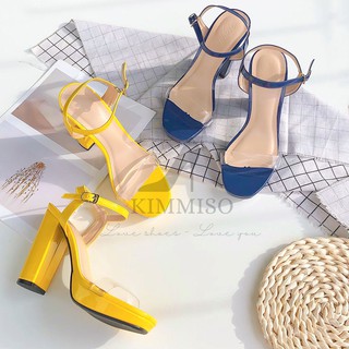 [Siêu rẻ] Giày sandal cao gót nữ quai ngang mika 12cm thời trang đi làm đi chơi cực êm - Kimmiso S1223004