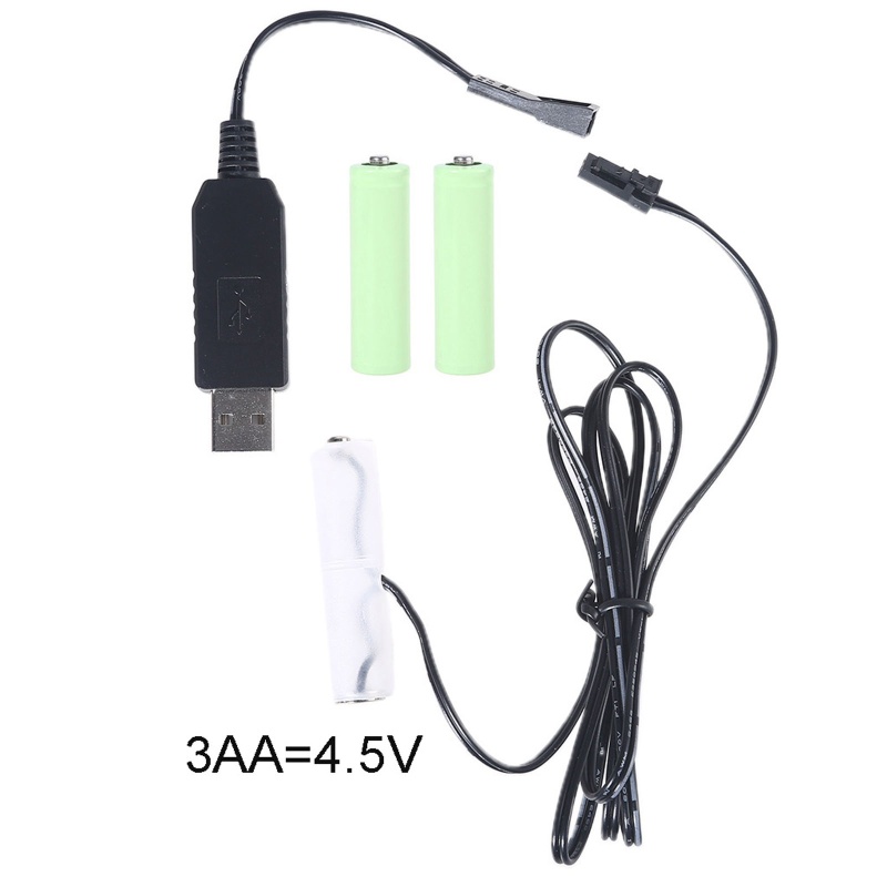 Cáp Nguồn USB Type C Sử Dụng Pin AA Dummy Cho Đèn Đồ Chơi