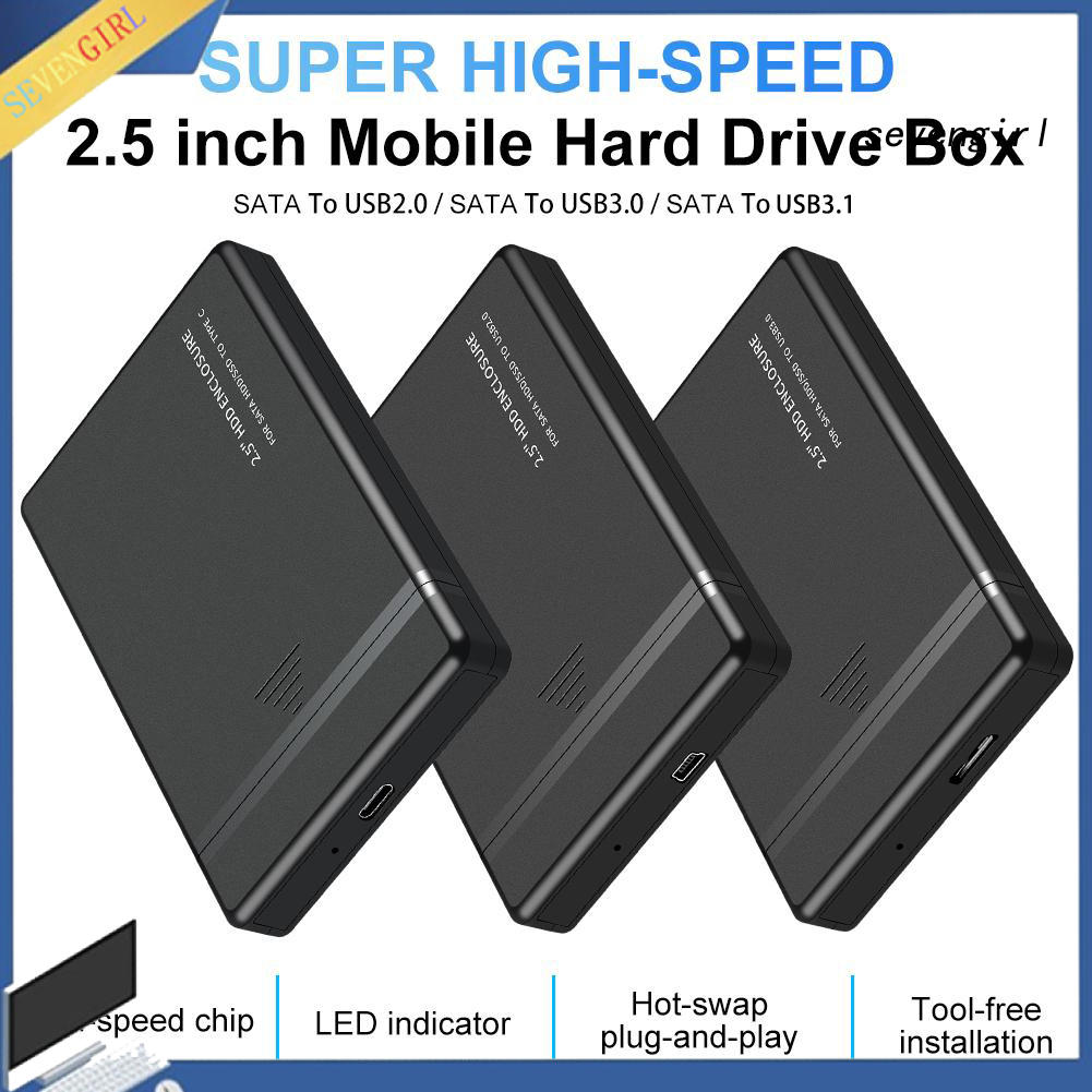 Hộp Đựng Ổ Cứng Sata Hdd Usb 2.0 / 3.0 / 3.1 2.5inch