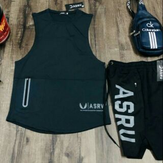 Áo ba lỗ gym asrv tanktop gym ASRV THUN LẠNH Co Giản 4 Chiều {Hình thật}