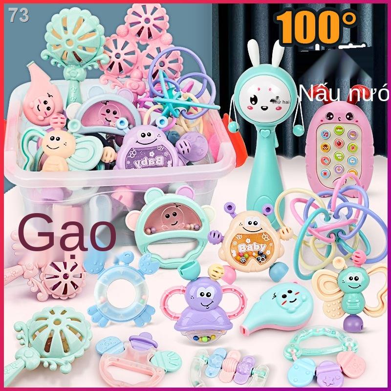 đồ chơi trẻ em 1 tuổi tuổi già nắm bắt giáo dục sớm tay lục lạc bé 0-3-8 tháng câu đố rèn luyện thoải máiM