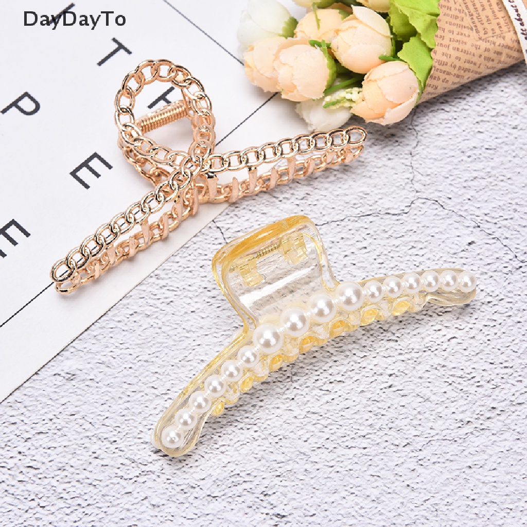 Kẹp Tóc Càng Cua Bằng Kim Loại Cho Nữ